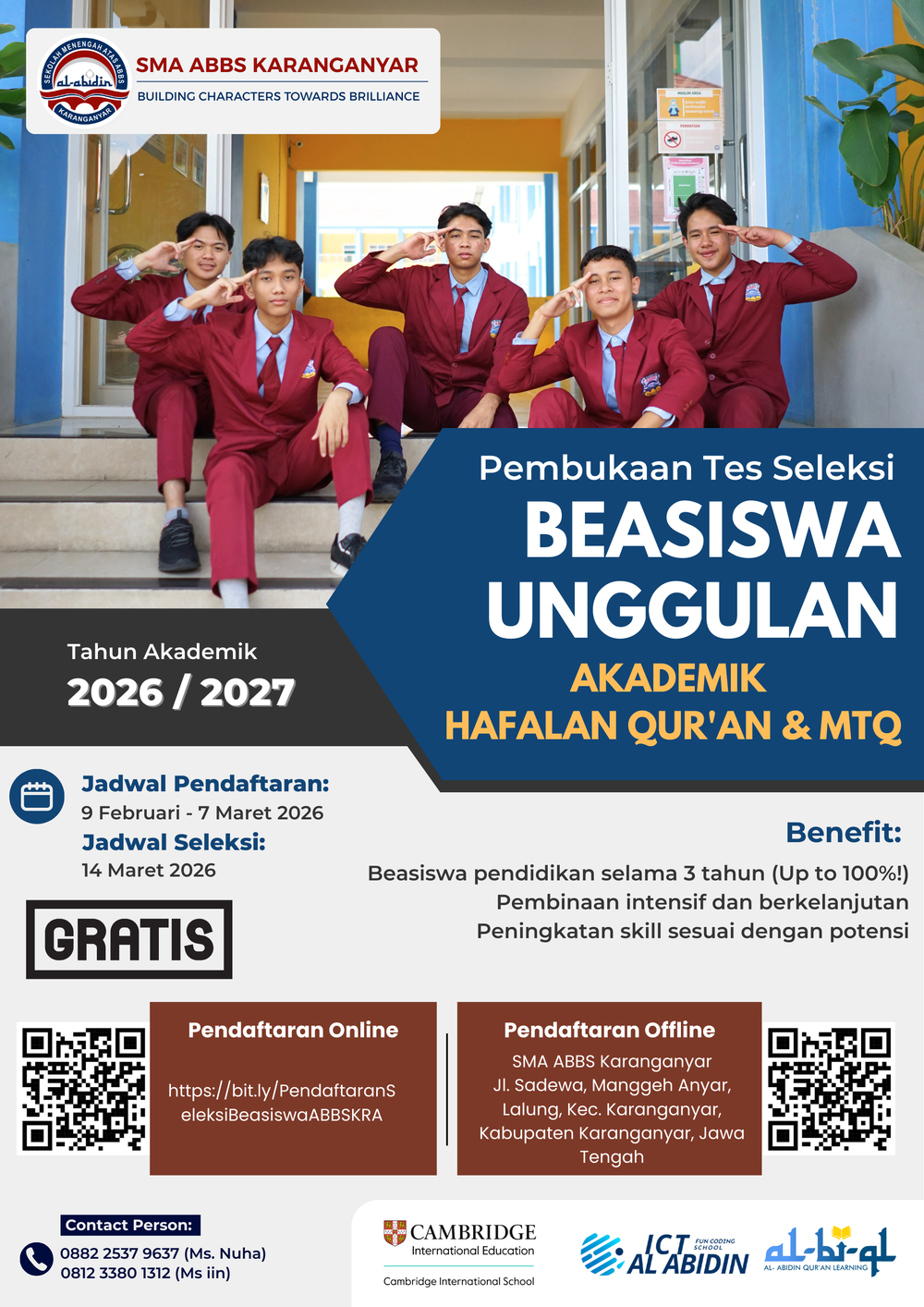 Poster Beasiswa SMA ABBS